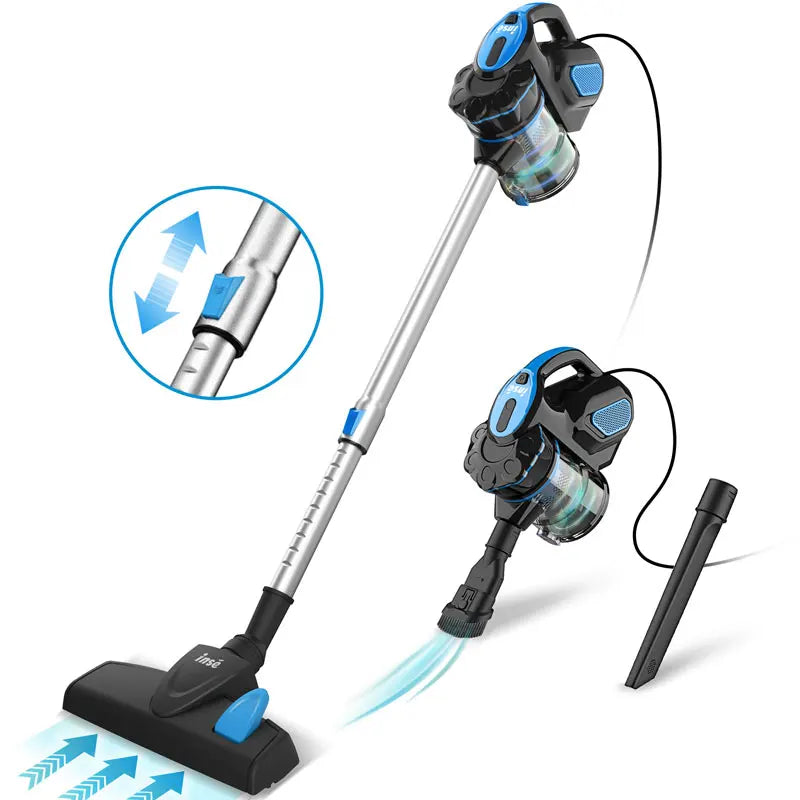 Vacuum Cleaner Corded INSE I5 18Kpa Powerful Suction 600W Motor Stick Handheld