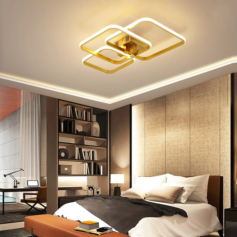 Surface Mounted Triangle Modern led ceiling lights lamp for living room