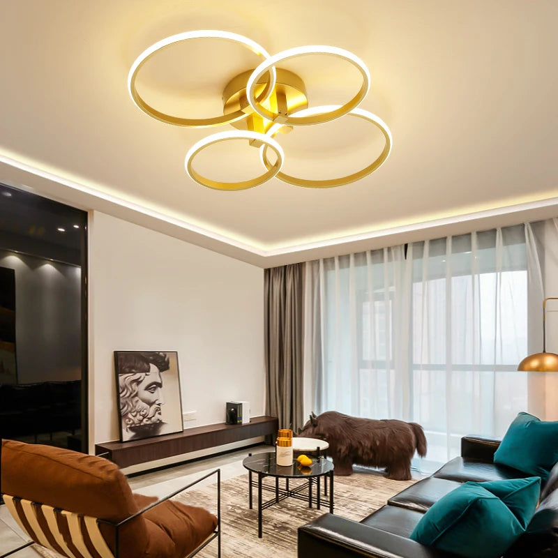 Surface Mounted Triangle Modern led ceiling lights lamp for living room