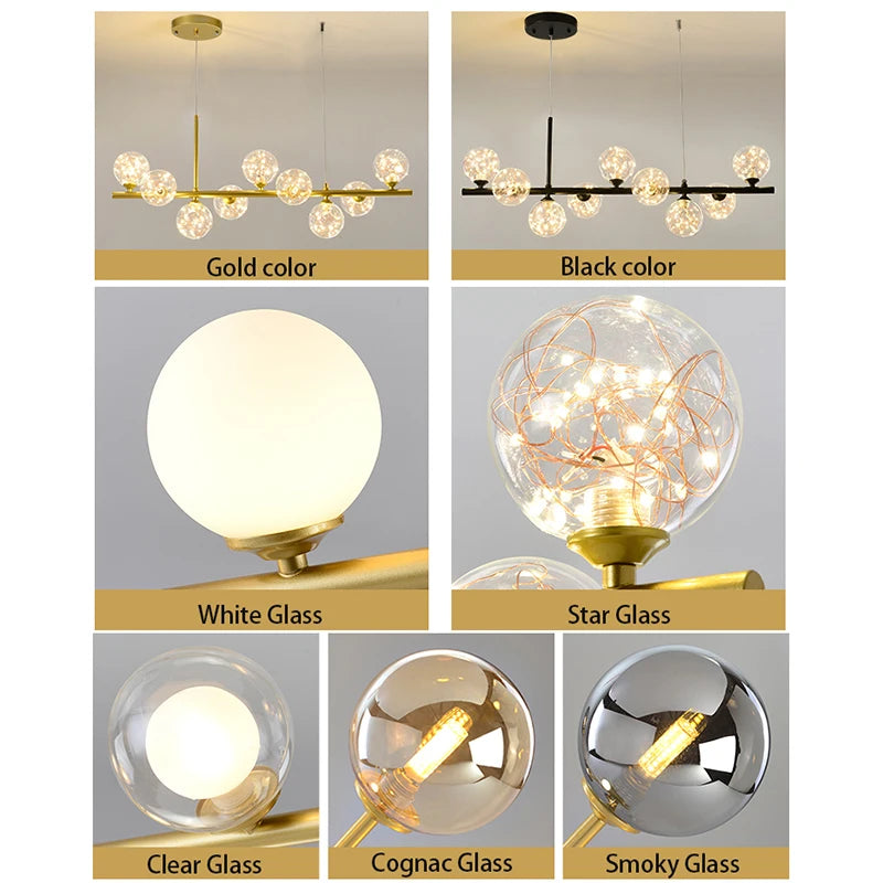 New Modern Chandelier Gold/Black G9 bulb led chandelier For Restaurant