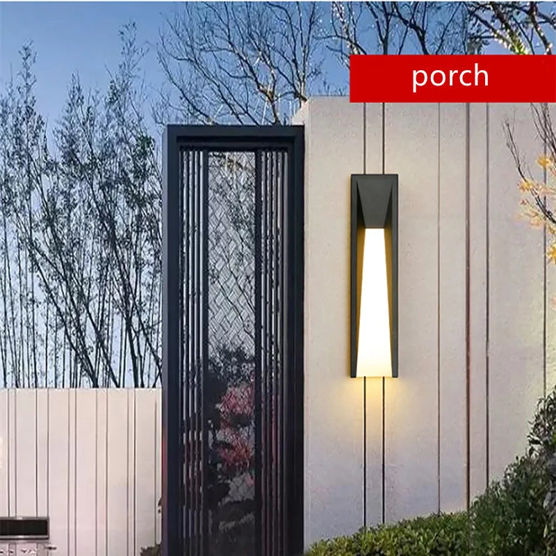 Modern Simple Outdoor Waterproof LED Wall Lamp AC220V Strip Lamp Villa