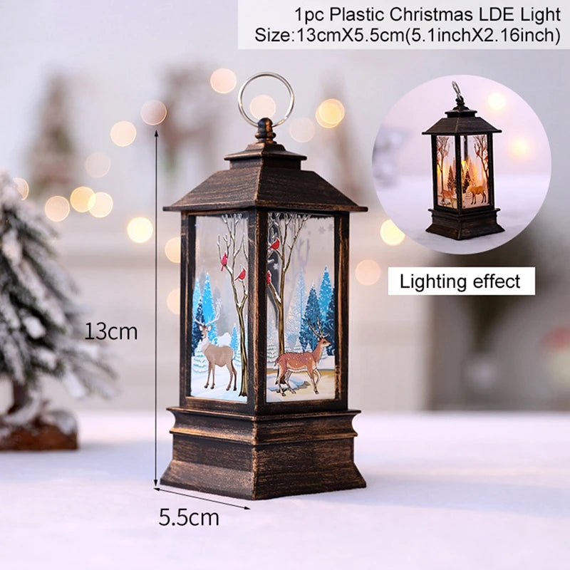 Christmas Lantern Light Merry Christmas Decorations for Home Christmas Tree