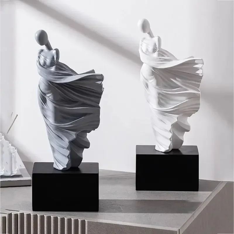 Modern Decor Portrait Sculpture Resin Sculptur Art Senior Statue Living Room