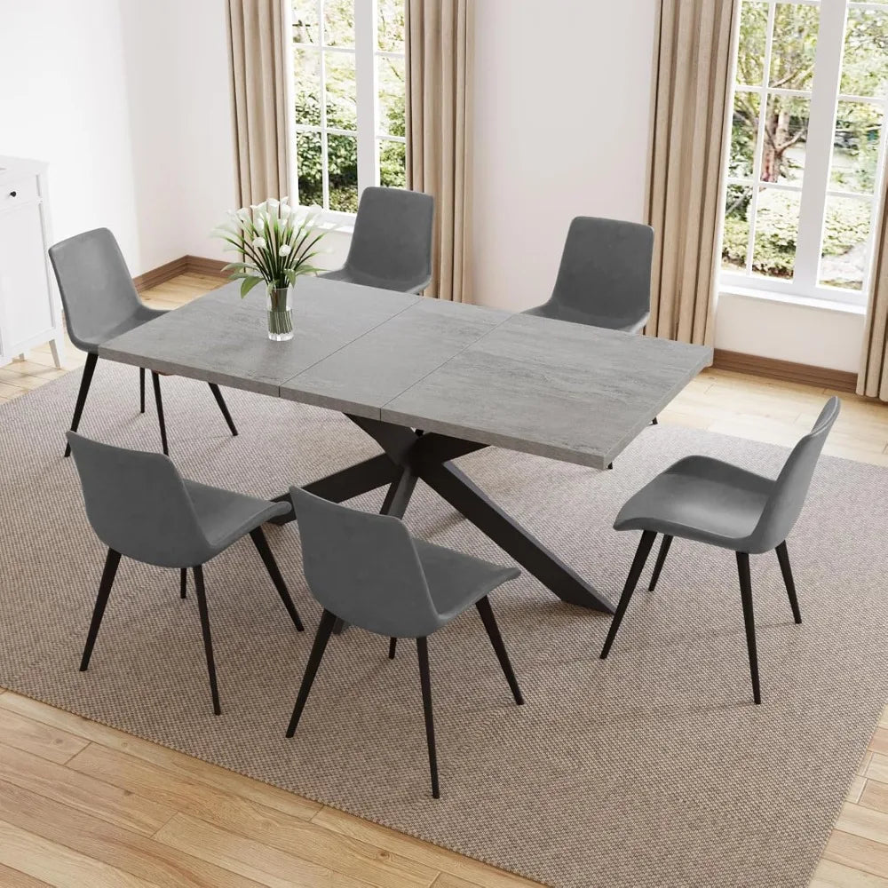 Kitchen & Dining Room Tables for 6-8 Person Space Saving Expandable