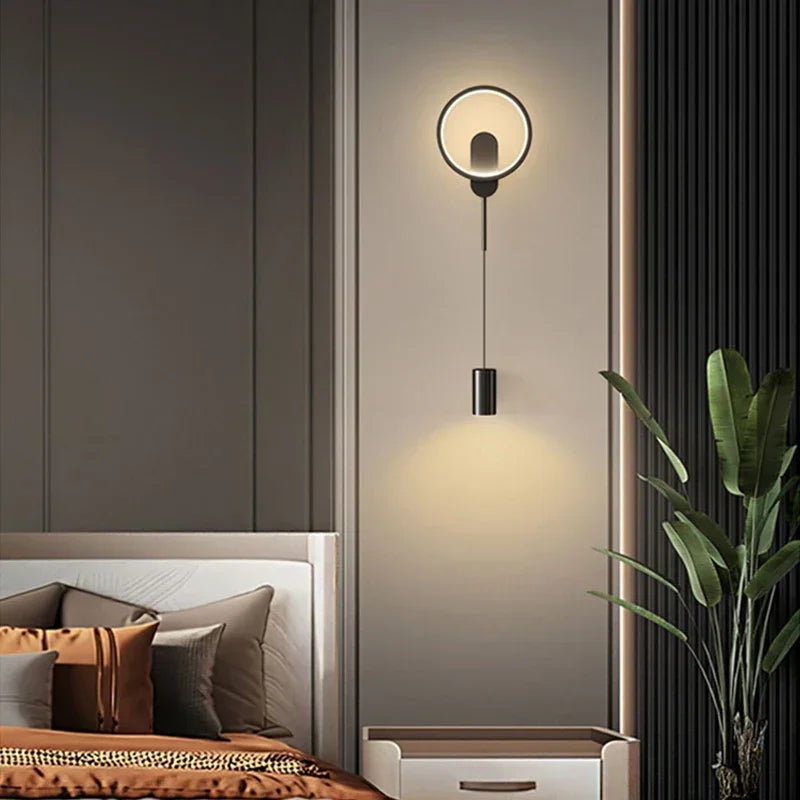 LED Wall Lamp Hallway Aisle Bedroom Bedside Sconce Study Stair Modern