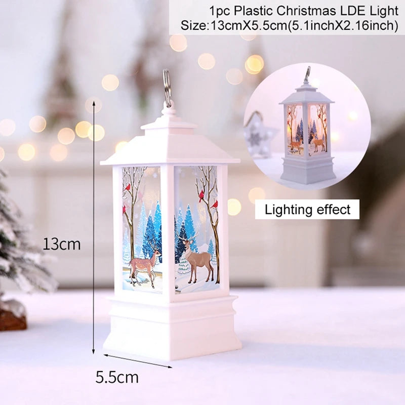 Christmas Lantern Light Merry Christmas Decorations for Home Christmas Tree