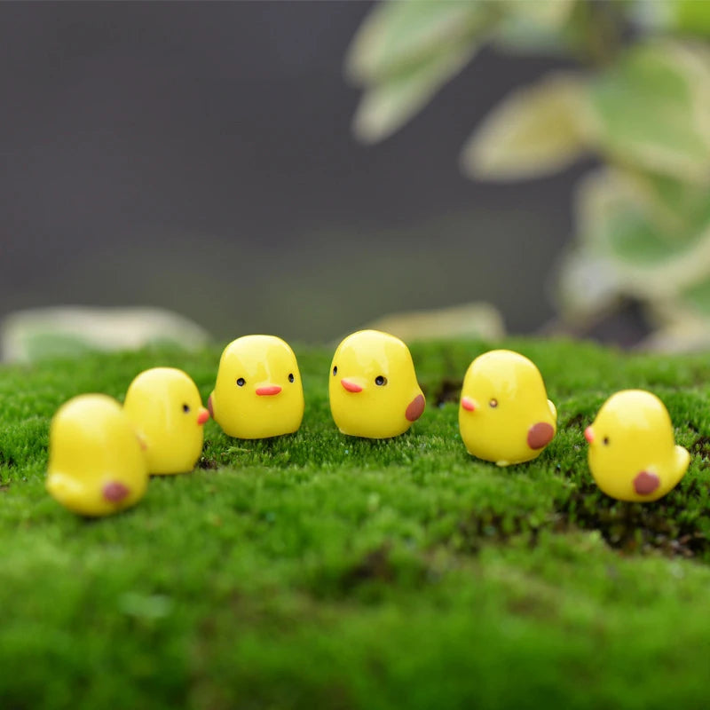 Cute Resin Chicken Room Decor, Fairy Garden Miniaturas