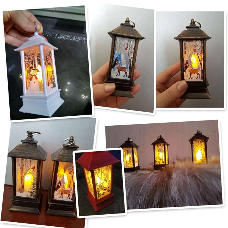 Christmas Lantern Light Merry Christmas Decorations for Home Christmas Tree