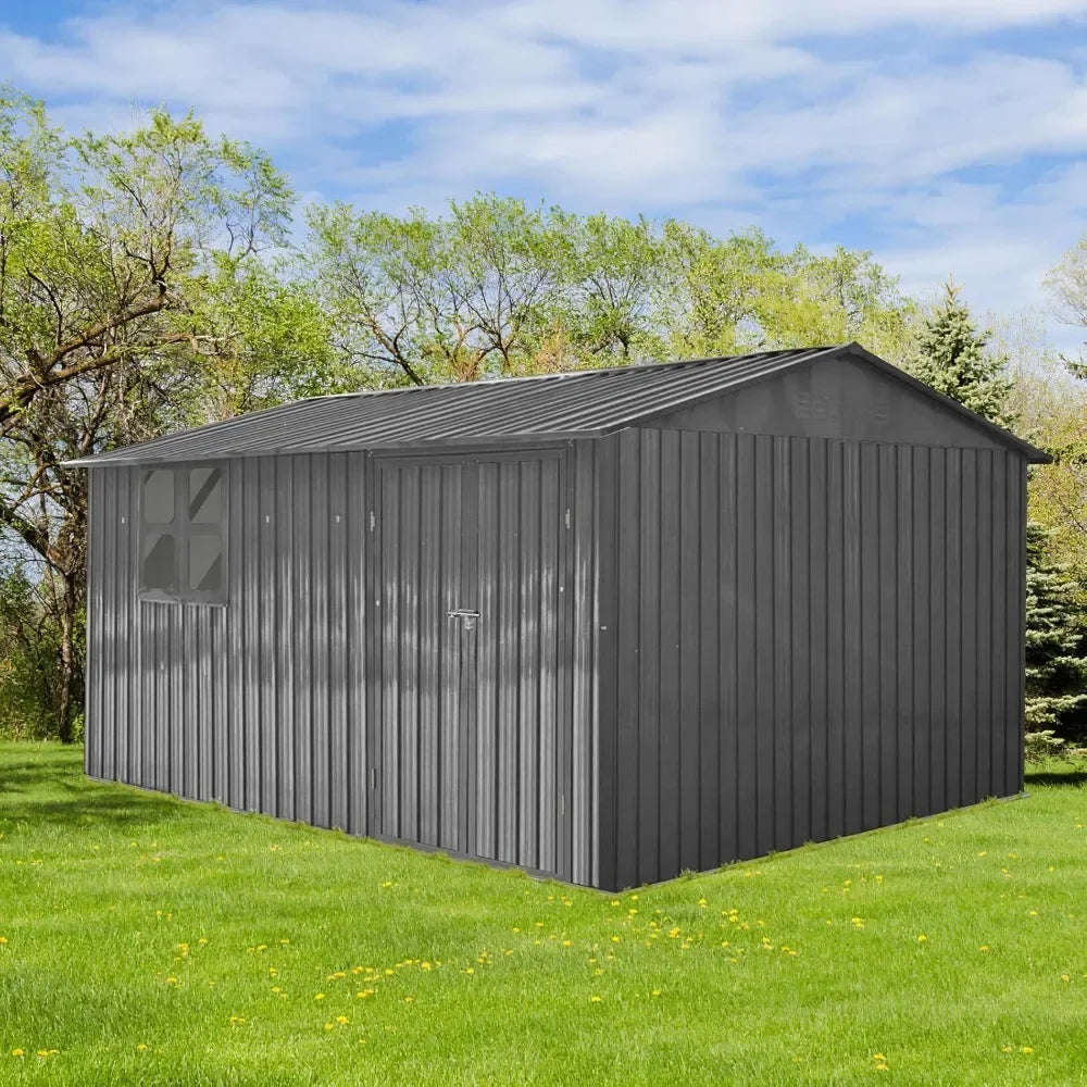 Extra Large Sheds 10ftx12ft,Outdoor Storage Sheds with Window