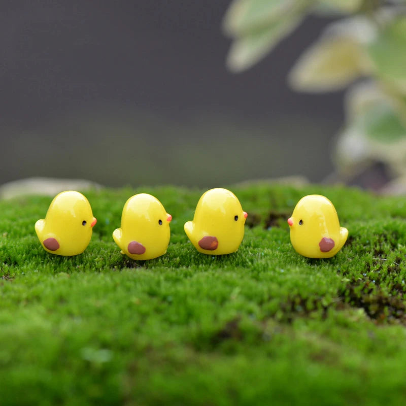 Cute Resin Chicken Room Decor, Fairy Garden Miniaturas