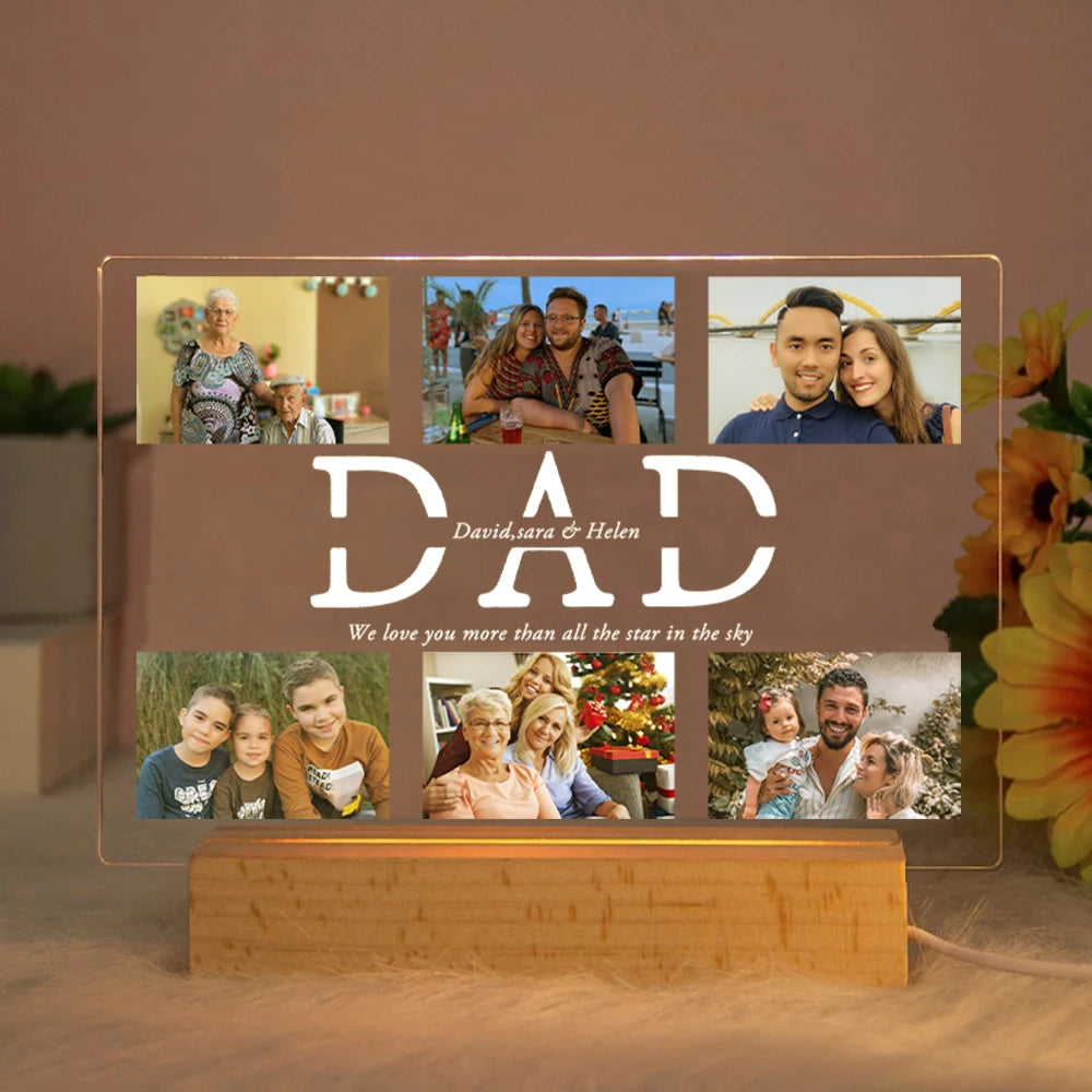 MOM DAD LOVE Friend Family Day Wedding Birthday Christmas Gift