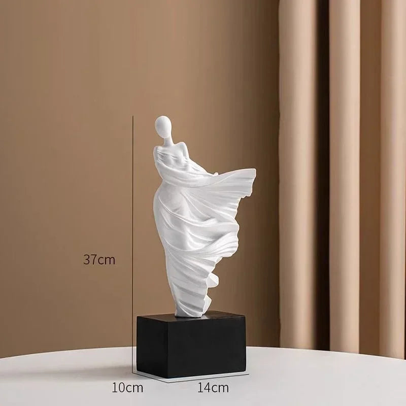 Modern Decor Portrait Sculpture Resin Sculptur Art Senior Statue Living Room