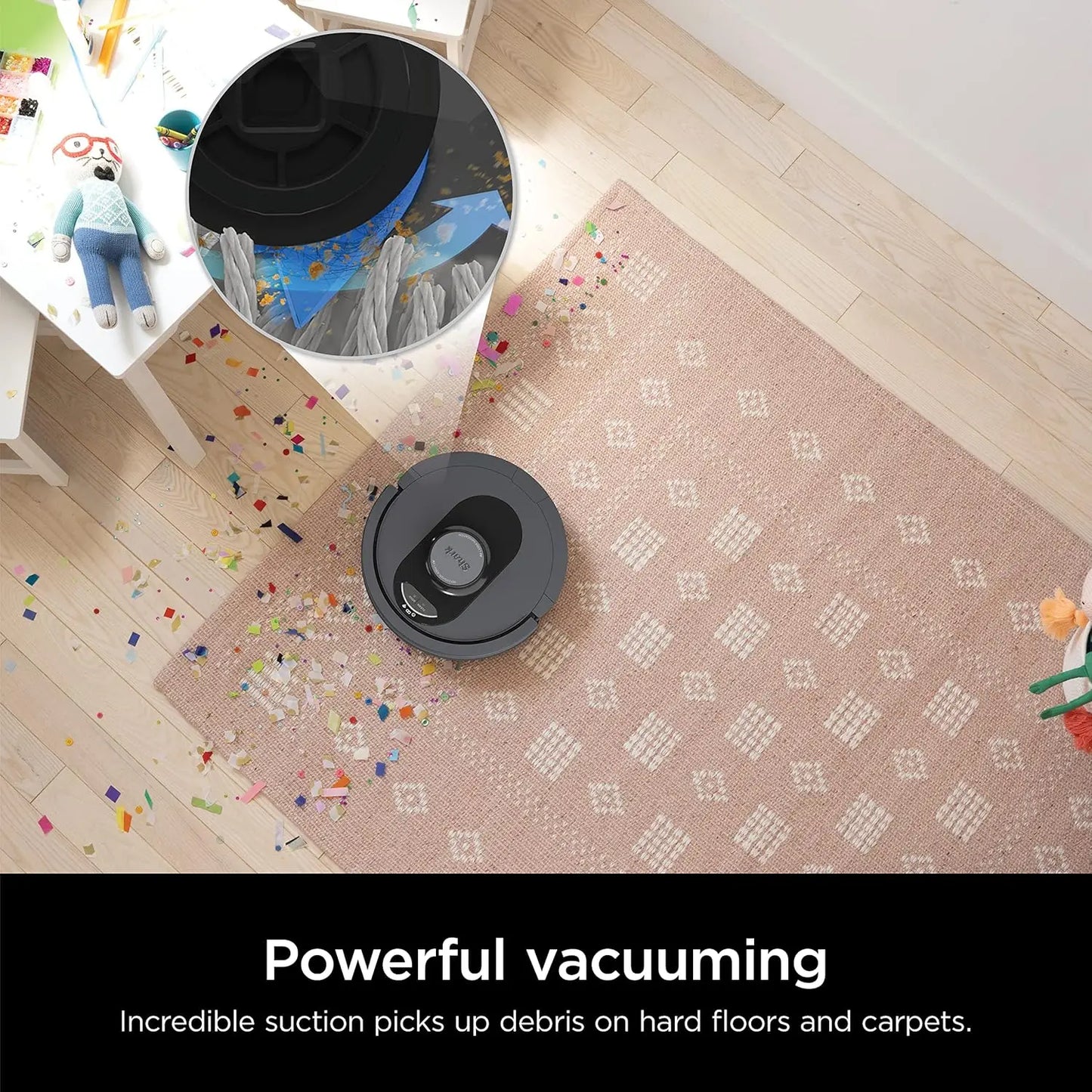 Robot Vacuum, Home Mapping, 30-Day Capacity HEPA Bagless