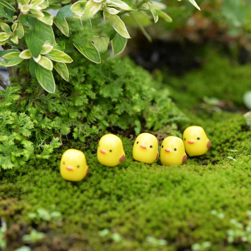 Cute Resin Chicken Room Decor, Fairy Garden Miniaturas