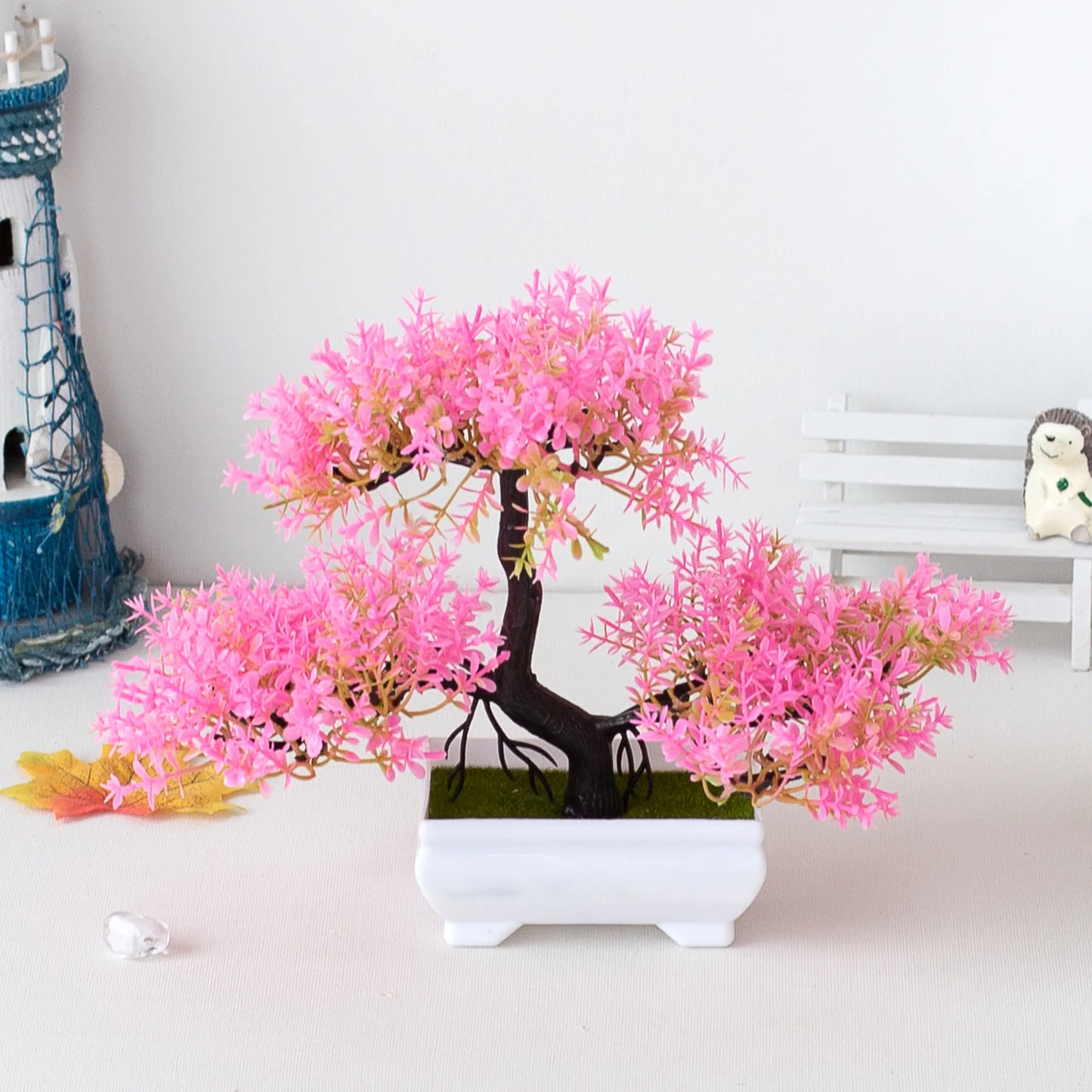 Artificial Plants Bonsai Fake Plant Flowers Potted Ornaments For Table