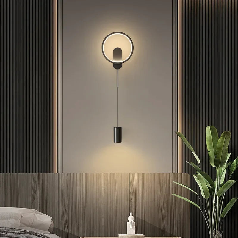 LED Wall Lamp Hallway Aisle Bedroom Bedside Sconce Study Stair Modern