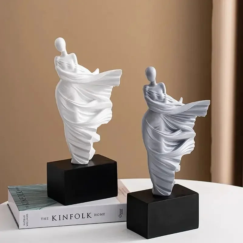 Modern Decor Portrait Sculpture Resin Sculptur Art Senior Statue Living Room