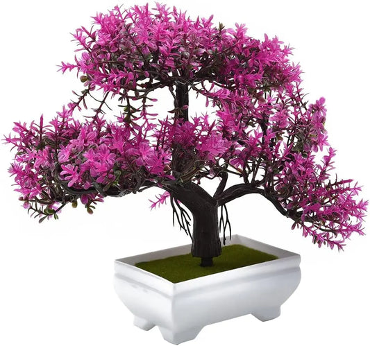 Artificial Plants Bonsai Fake Plant Flowers Potted Ornaments For Table