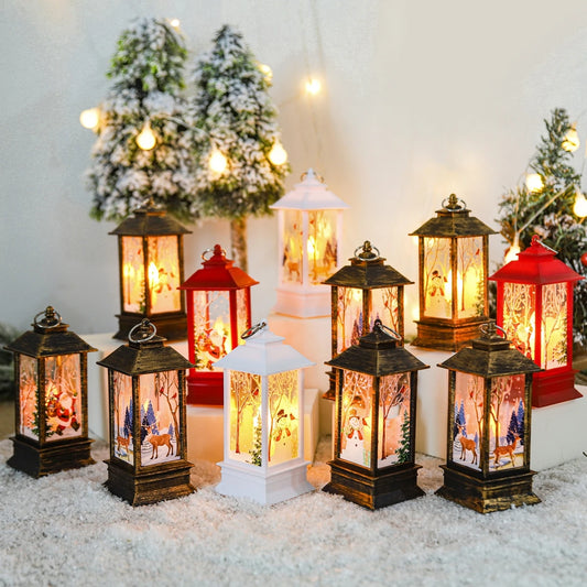 Christmas Lantern Light Merry Christmas Decorations for Home Christmas Tree