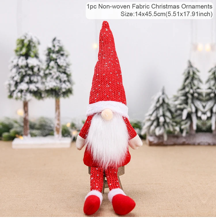 Gnome Christmas Faceless Doll Merry Christmas Decorations for Home