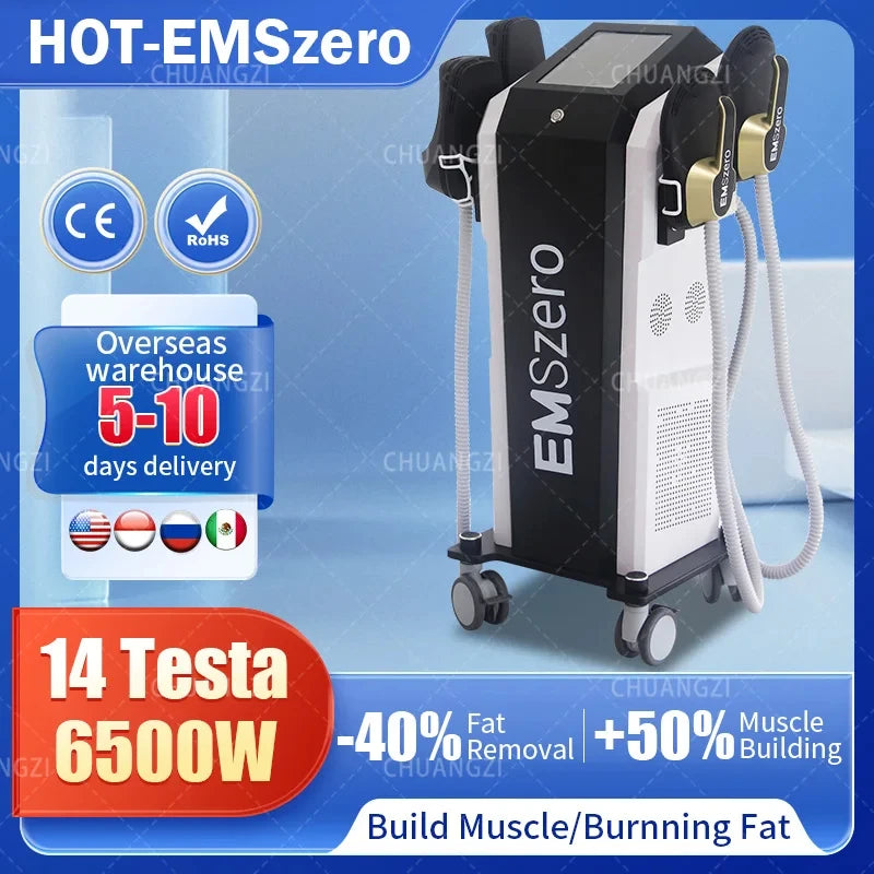 EMSZERO NEO15 Tesla 6500W EMSZERO RF 4 Handle Working Simultaneously Easy